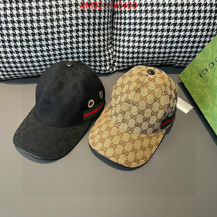 Cap(Hat)-Gucci 1:1 replica ID: HX5420 $: 32USD