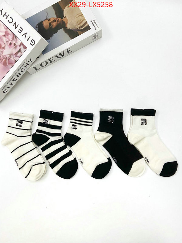 Sock-Miu Miu how to buy replica shop ID: LX5258 $: 29USD