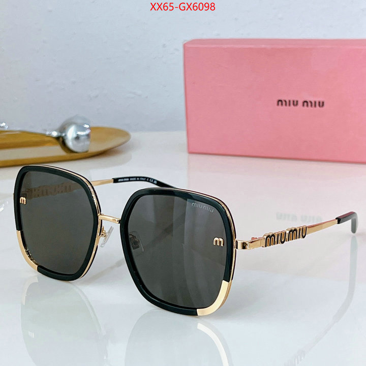 Glasses-Miu Miu mirror quality ID: GX6098 $: 65USD