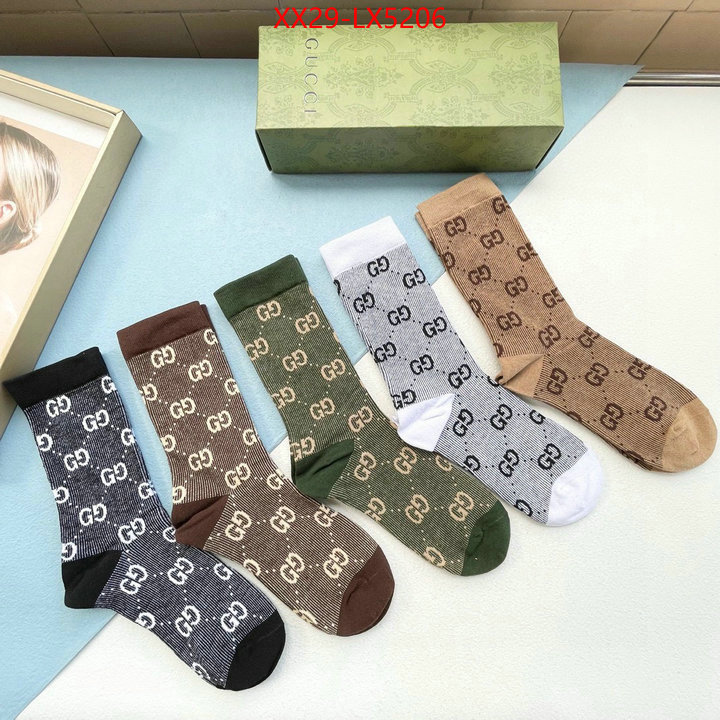 Sock-Gucci cheap replica designer ID: LX5206 $: 29USD