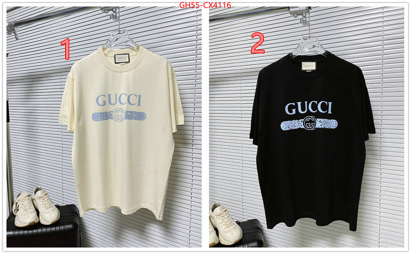 Clothing-Gucci buy high-quality fake ID: CX4116 $: 55USD