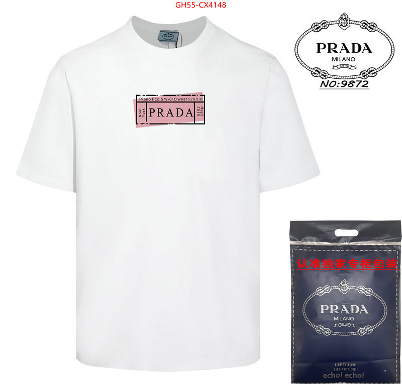 Clothing-Prada best designer replica ID: CX4148 $: 55USD