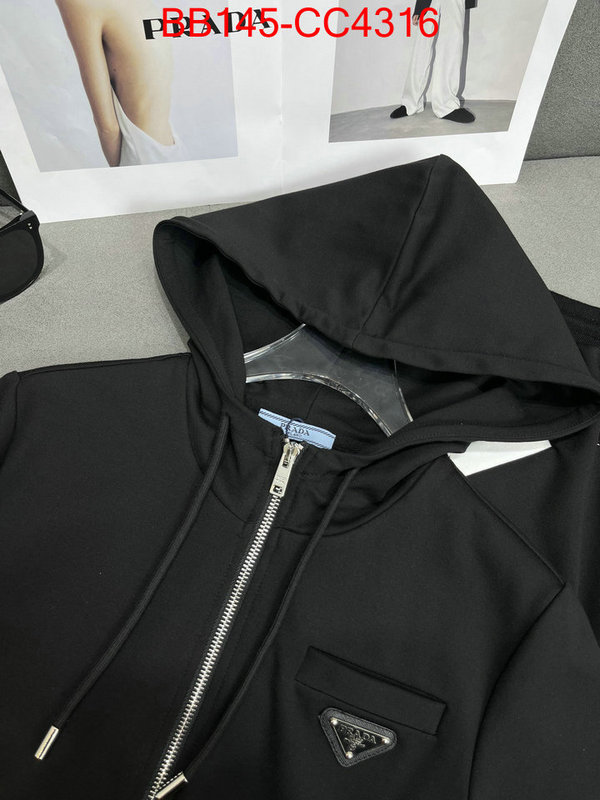 Clothing-Prada wholesale sale ID: CC4316 $: 145USD