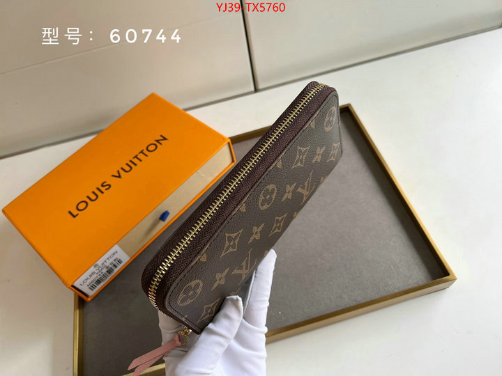 LV Bags(4A)-Wallet shop cheap high quality 1:1 replica ID: TX5760 $: 39USD,