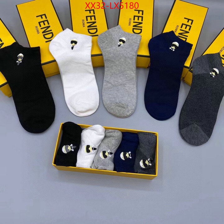 Sock-Fendi 7 star replica ID: LX5180 $: 32USD