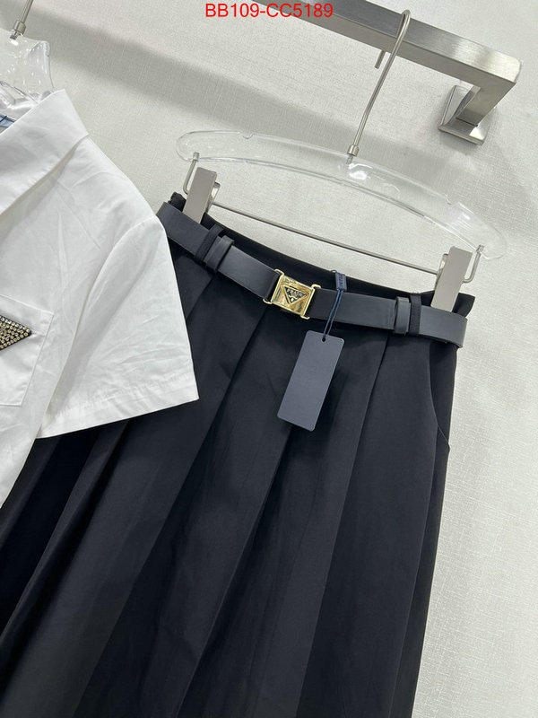 Clothing-Prada high quality designer replica ID: CC5189 $: 109USD