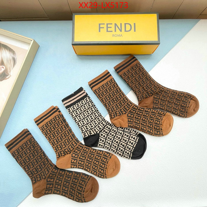 Sock-Fendi designer wholesale replica ID: LX5173 $: 29USD