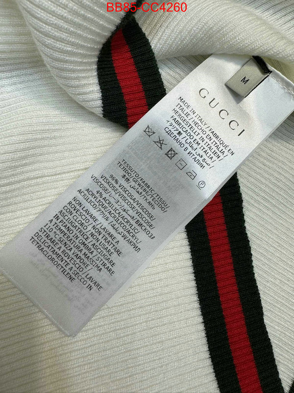 Clothing-Gucci what 1:1 replica ID: CC4260 $: 85USD