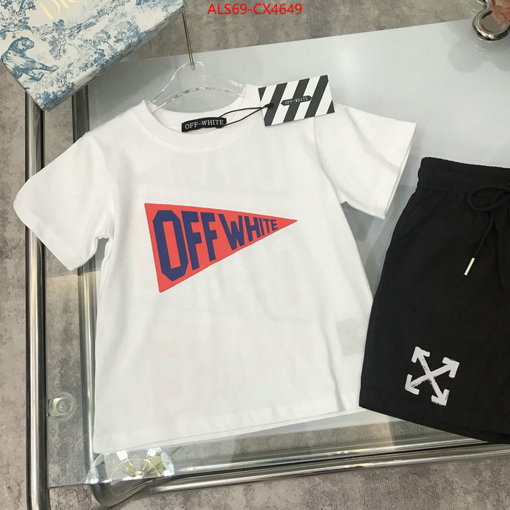 Kids clothing-OffWhite replica 2024 perfect luxury ID: CX4649 $: 69USD