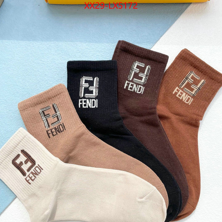 Sock-Fendi found replica ID: LX5172 $: 29USD