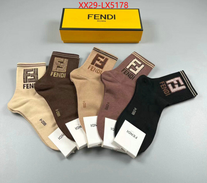 Sock-Fendi online store ID: LX5178 $: 29USD