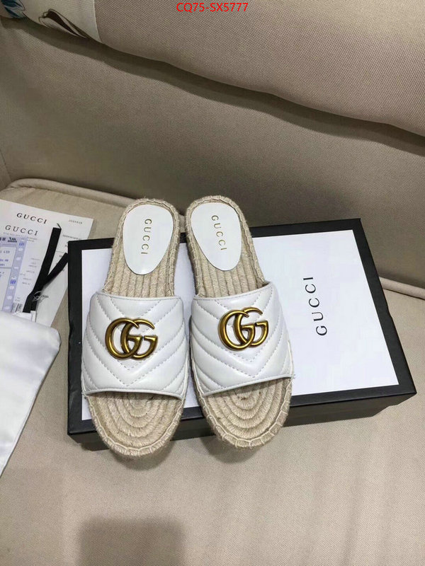 Women Shoes-Gucci buy aaaaa cheap ID: SX5777 $: 75USD