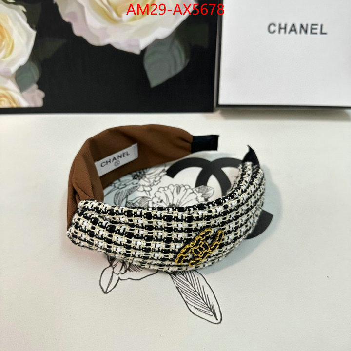 Hair band-Chanel designer fashion replica ID: AX5678 $: 29USD