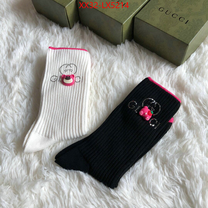 Sock-Gucci perfect quality ID: LX5214 $: 32USD