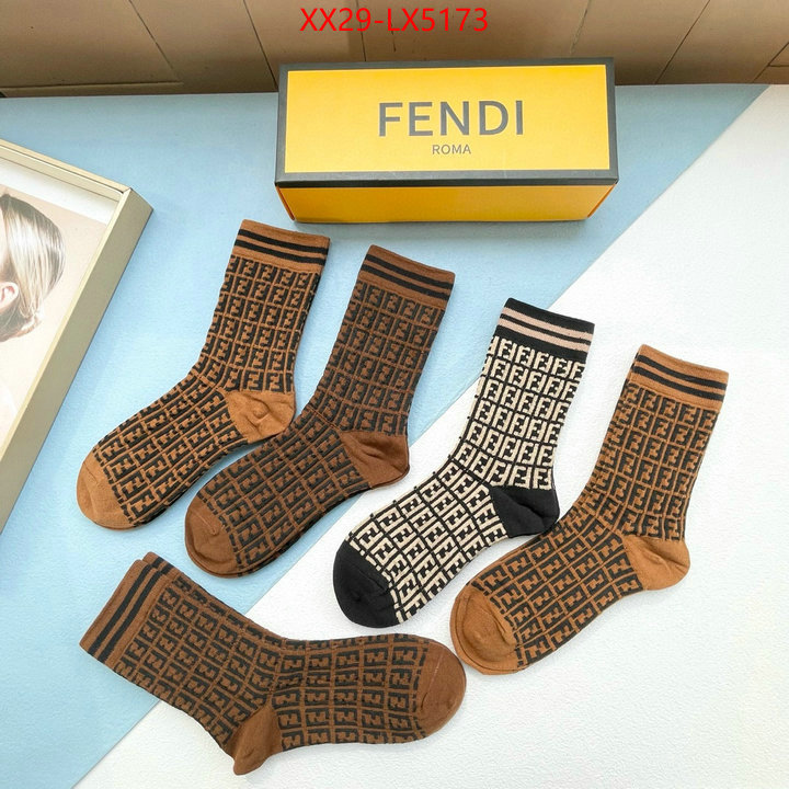 Sock-Fendi designer wholesale replica ID: LX5173 $: 29USD