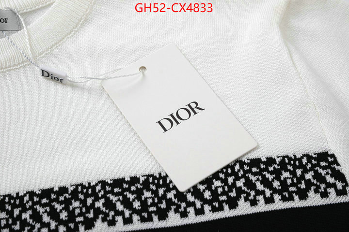 Clothing-Dior designer 1:1 replica ID: CX4833 $: 52USD