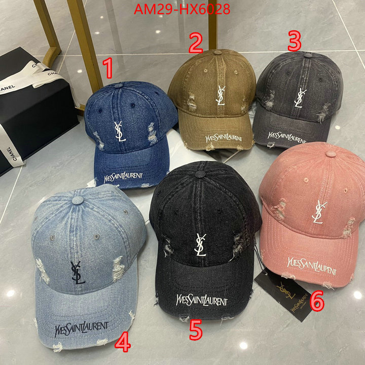 Cap (Hat)-YSL aaaaa+ quality replica ID: HX6028 $: 29USD