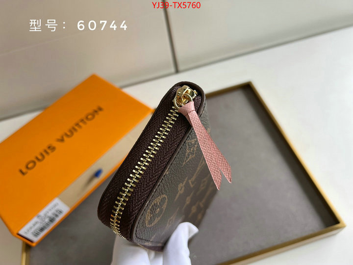 LV Bags(4A)-Wallet shop cheap high quality 1:1 replica ID: TX5760 $: 39USD,