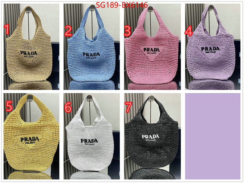 Prada Bags (TOP)-Handbag- we curate the best ID: BX6146 $: 189USD,