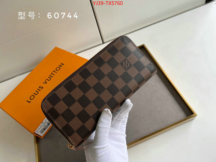 LV Bags(4A)-Wallet shop cheap high quality 1:1 replica ID: TX5760 $: 39USD,