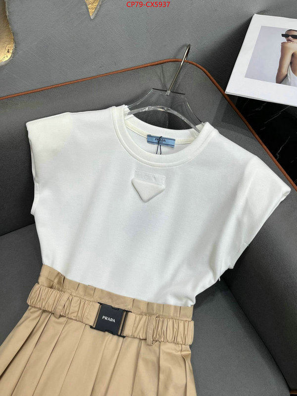 Clothing-Prada brand designer replica ID: CX5937 $: 79USD