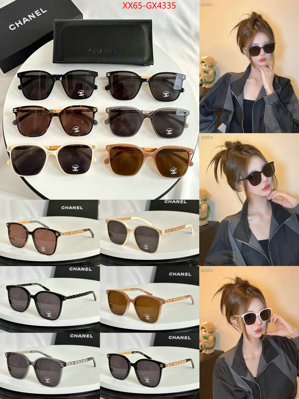 Glasses-Chanel fake designer ID: GX4335 $: 65USD