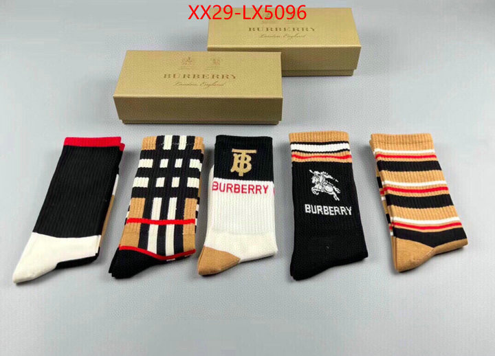 Sock-Burberry where can i buy the best quality ID: LX5096 $: 29USD