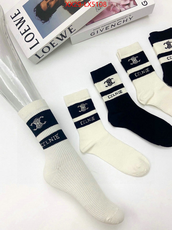 Sock-CELINE aaaaa+ class replica ID: LX5108 $: 29USD