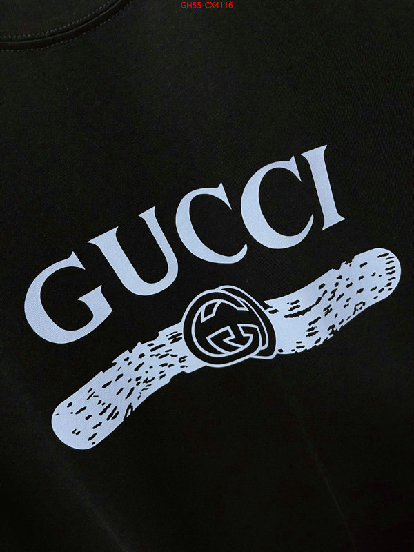 Clothing-Gucci buy high-quality fake ID: CX4116 $: 55USD