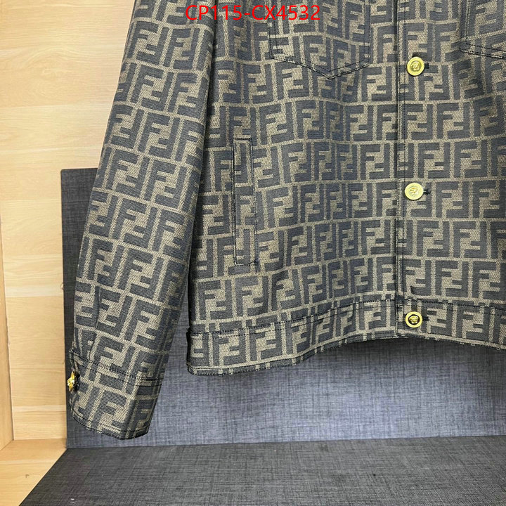 Clothing-Fendi 2024 replica ID: CX4532 $: 115USD