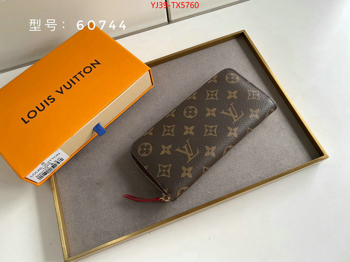 LV Bags(4A)-Wallet shop cheap high quality 1:1 replica ID: TX5760 $: 39USD,