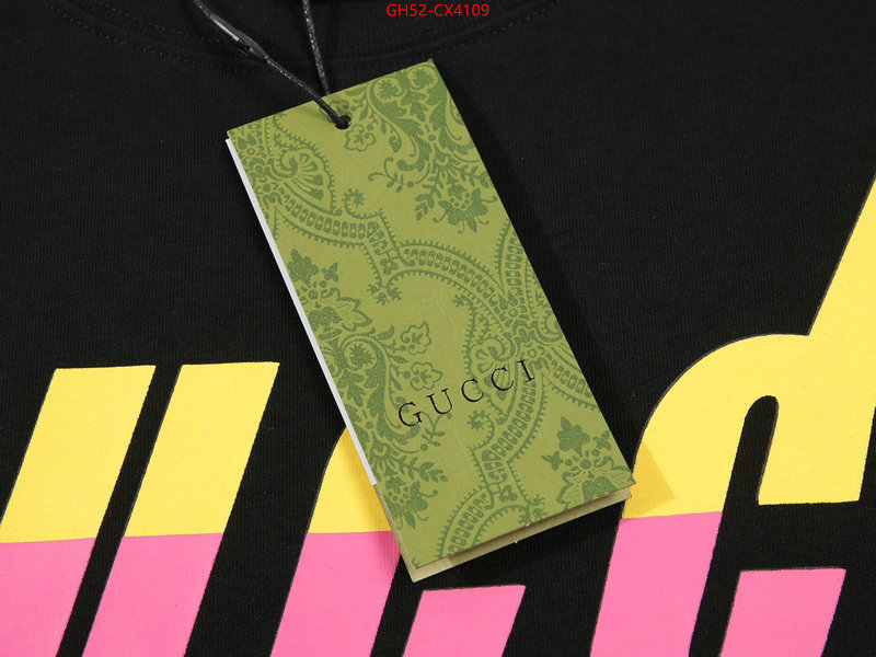 Clothing-Gucci best replica new style ID: CX4109 $: 52USD