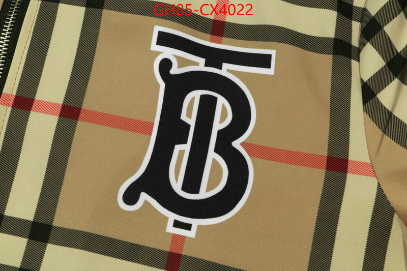 Clothing-Burberry 2024 luxury replicas ID: CX4022 $: 85USD