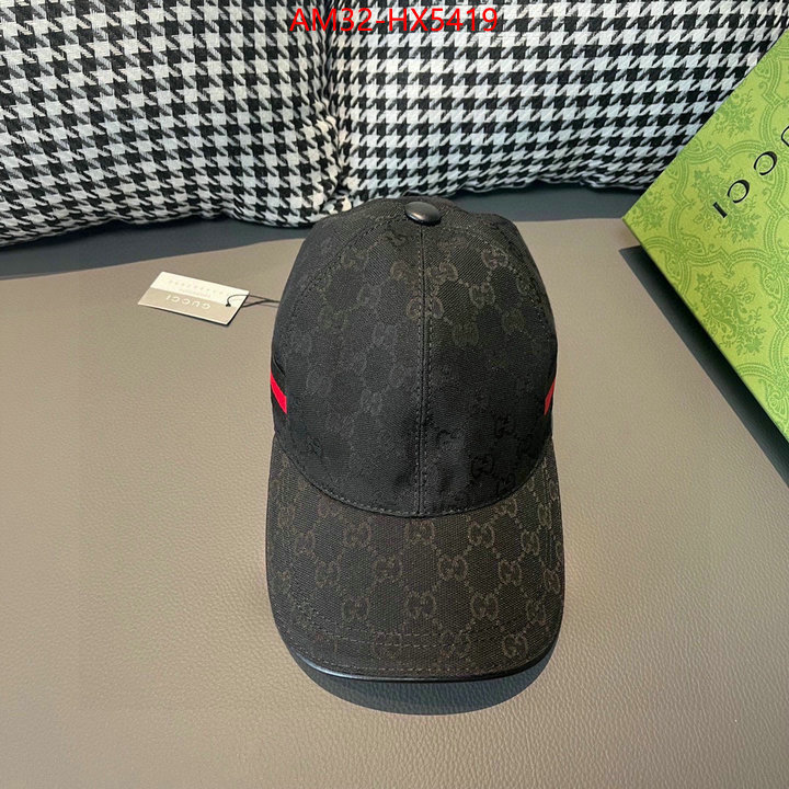 Cap(Hat)-Gucci best wholesale replica ID: HX5419 $: 32USD