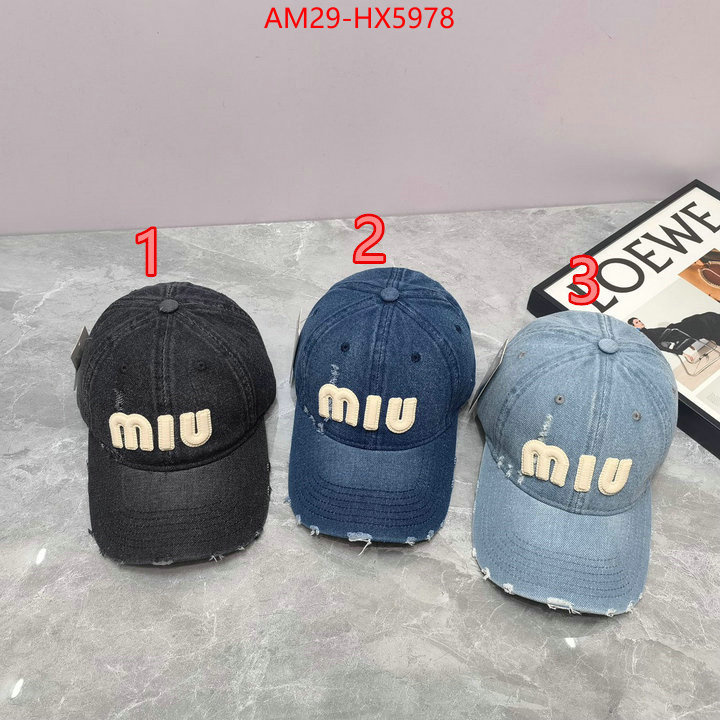 Cap(Hat)-Miu Miu high-end designer ID: HX5978 $: 29USD