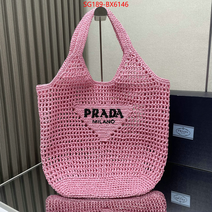 Prada Bags (TOP)-Handbag- we curate the best ID: BX6146 $: 189USD,