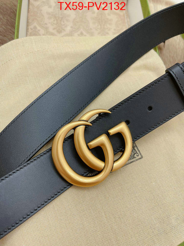 Belts-Gucci high quality 1:1 replica ID: PV2132 $: 59USD