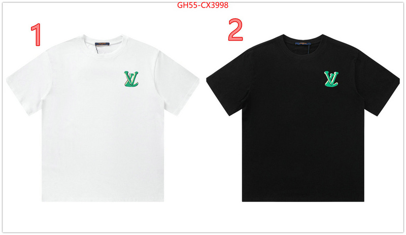 Clothing-LV top perfect fake ID: CX3998 $: 55USD