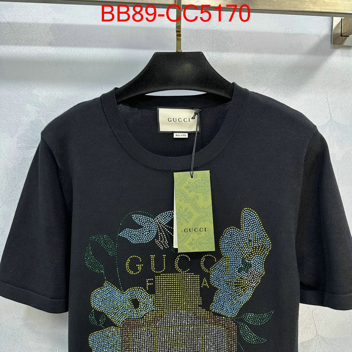 Clothing-Gucci 2024 perfect replica designer ID: CC5170 $: 89USD
