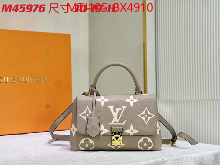 LV Bags(4A)-Handbag Collection- shop now ID: BX4910 $: 105USD,