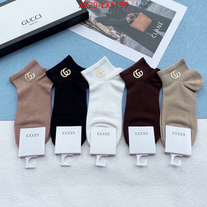 Sock-Gucci the best quality replica ID: LX5199 $: 29USD