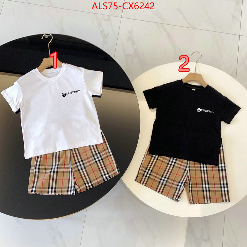 Kids clothing-Burberry replica 1:1 high quality ID: CX6242 $: 75USD
