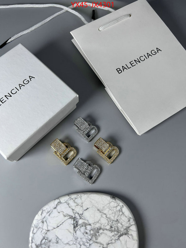 Jewelry-Balenciaga buy high-quality fake ID: JX4301 $: 45USD