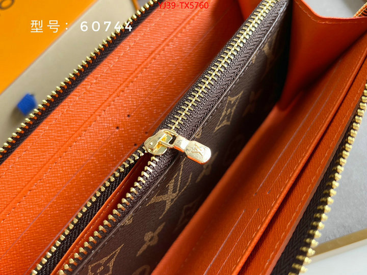 LV Bags(4A)-Wallet shop cheap high quality 1:1 replica ID: TX5760 $: 39USD,