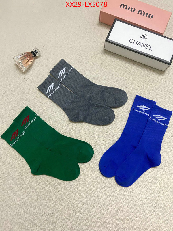 Sock-Balenciaga at cheap price ID: LX5078 $: 29USD