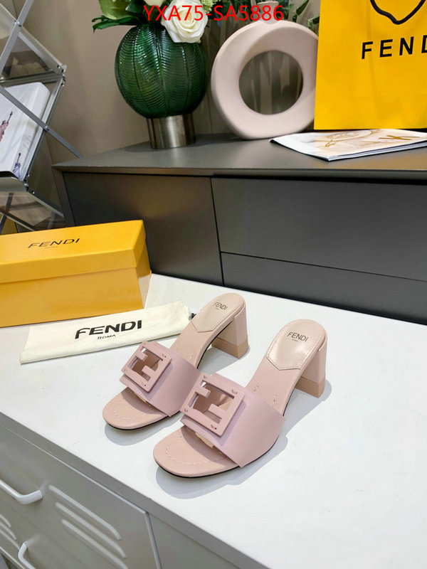 Women Shoes-Fendi fake aaaaa ID: SA5886 $: 75USD