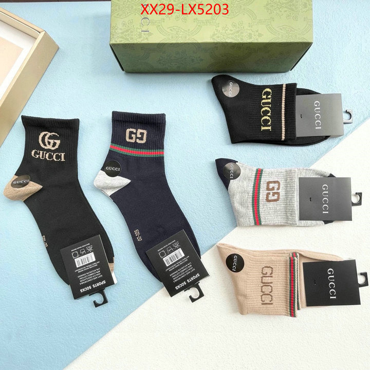 Sock-Gucci high quality replica designer ID: LX5203 $: 29USD