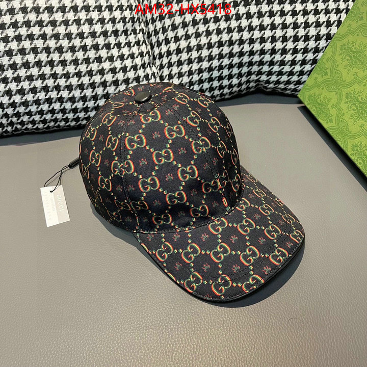 Cap(Hat)-Gucci shop designer ID: HX5418 $: 32USD