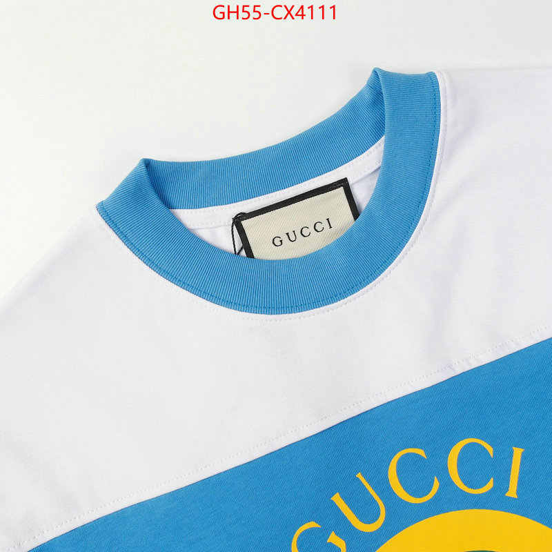 Clothing-Gucci how to buy replcia ID: CX4111 $: 55USD