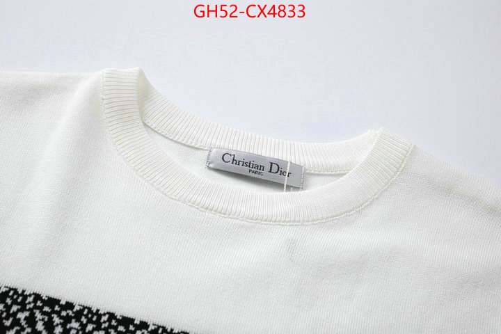 Clothing-Dior designer 1:1 replica ID: CX4833 $: 52USD